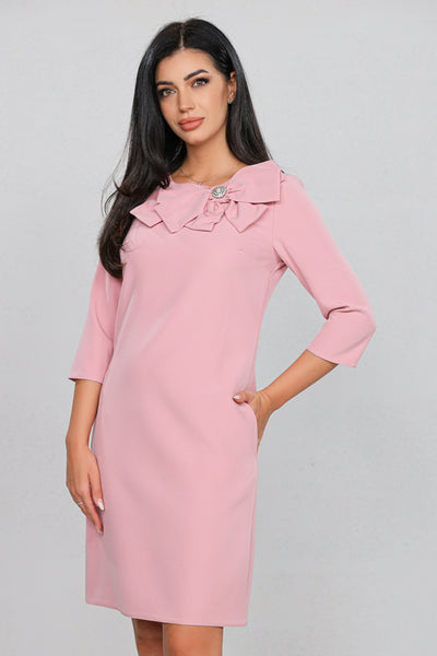 Rochie MBG Roz cu Funda Maxi Aplicată Manual